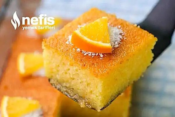 1 Portakal ile Blenderda Revani Tarifi