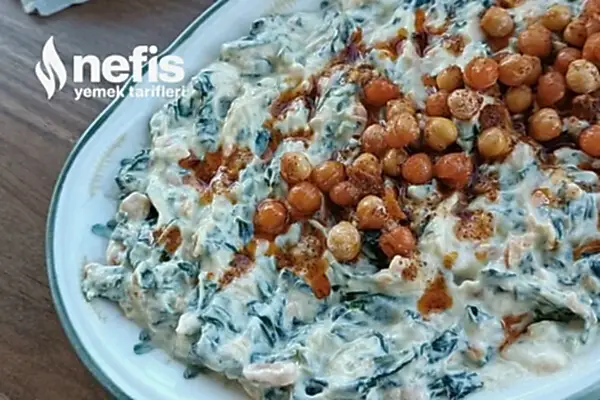 Çıtır Nohut Eşliğinde Havuçlu Ispanak Borani (Videolu) Tarifi